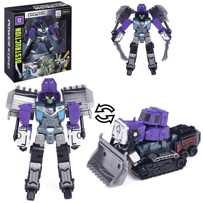 картинка Робот-трансформер, 17 см, пластик, фиолетовый, в коробке, Ages, LJ1672C от магазина Альфанит в Кунгуре