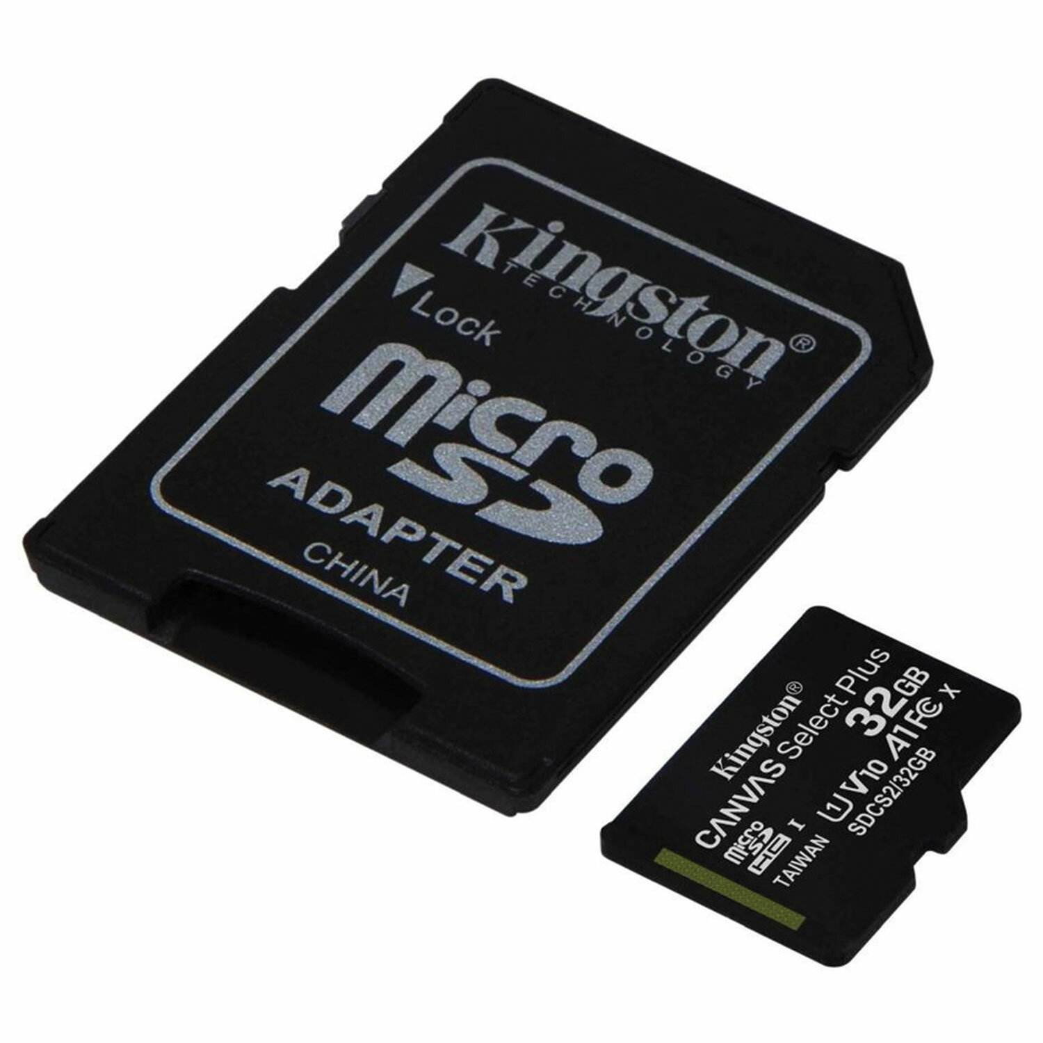 картинка Карта памяти micro-SDHC Kingston 32 GB, с адаптером, Canvas Select Plus, 513486 от магазина Альфанит в Кунгуре