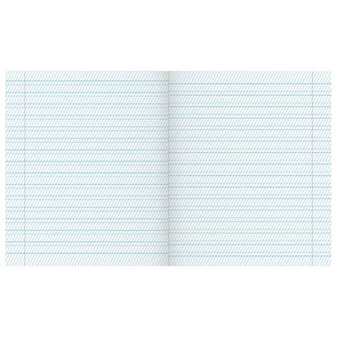 картинка Тетрадь зеленая 12 л, А5, частая косая линия от магазина Альфанит в Кунгуре