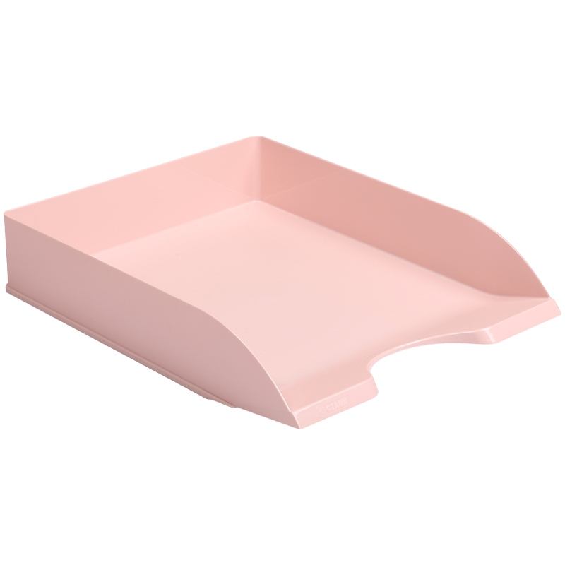 картинка Лоток для бумаг горизонтальный 1 отдел, 315*250*60 мм, пластик, розовый, "Дельта. Voyage. Paris", СТ от магазина Альфанит в Кунгуре