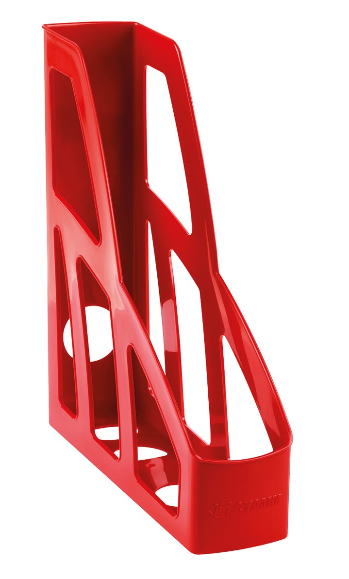картинка Лоток для бумаг вертикальный 1 отдел, 300*250*75 мм, пластик, красный, "Лидер", СТАММ, ЛТВ-30452 от магазина Альфанит в Кунгуре