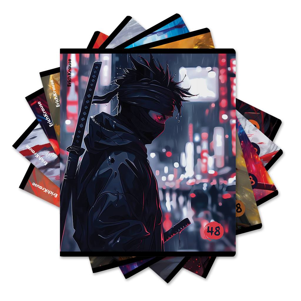 картинка Тетрадь 48 л, А5, клетка, "Samurai", Erich Krause, 63312 от магазина Альфанит в Кунгуре
