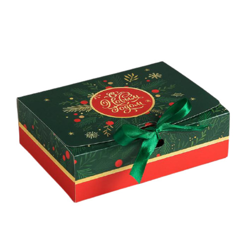 картинка Коробка подарочная складная, 16,5*12,5*5 см, "С новым годом", 5004044 от магазина Альфанит в Кунгуре