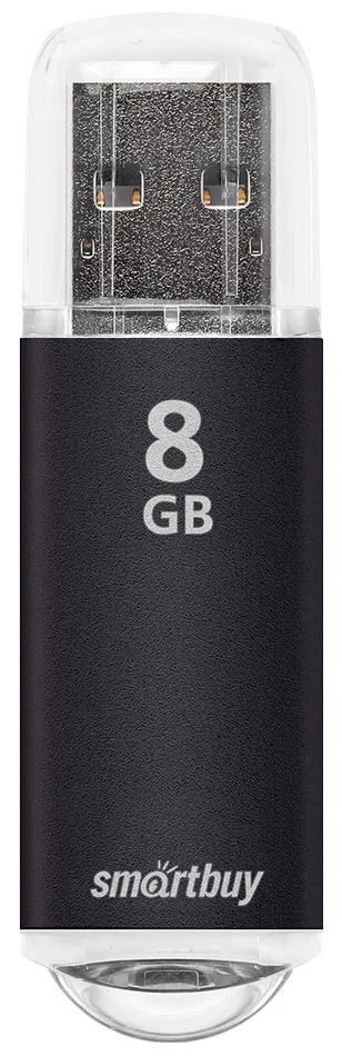 картинка Флеш-диск SmartBuy 8 GB, V-Cut, черный, SB8GBVC-K от магазина Альфанит в Кунгуре