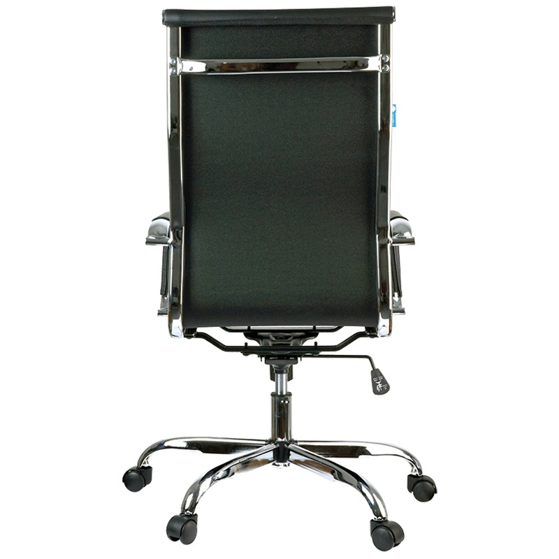 картинка Кресло руководителя Helmi "HL-E17 Slim", до 120 кг, экокожа, черный, хром, 274832 от магазина Альфанит в Кунгуре