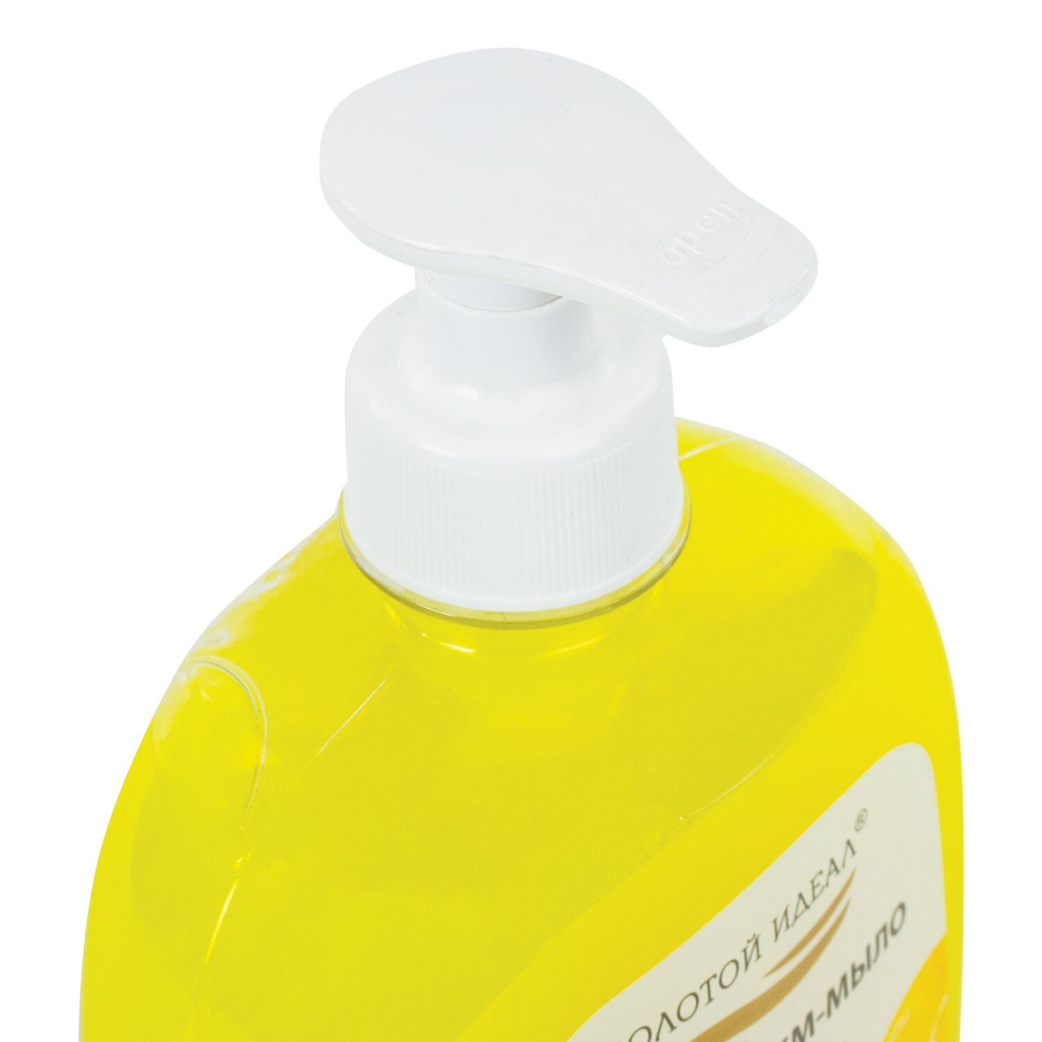 картинка Мыло-крем жидкое, 500 гр, бутыль с дозатором, с антибактериальным эффектом, "Лимон", 606786 от магазина Альфанит в Кунгуре