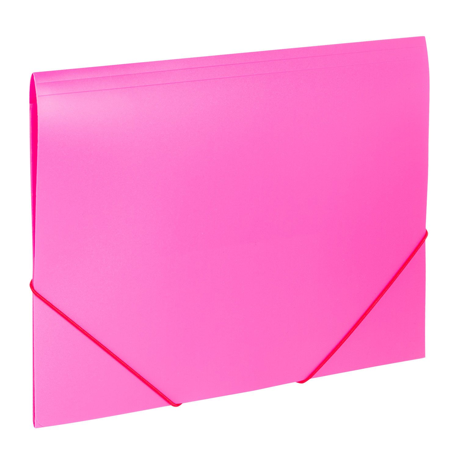 картинка Папка на резинке, А4, 500 мкм, до 300 л, пластик, розовый, "Office", BRAUBERG, 228083 от магазина Альфанит в Кунгуре
