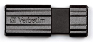 картинка Флеш-диск Verbatim 16 GB, PinStripe, черный, 49063 от магазина Альфанит в Кунгуре