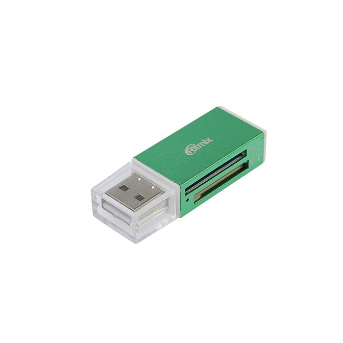 картинка Картридер Ritmix CR-2042, microSD/MS/M2, зеленый от магазина Альфанит в Кунгуре