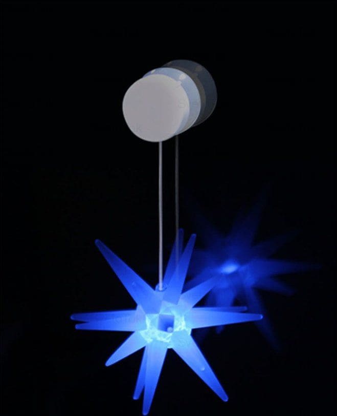 картинка Фигурка световая, с подсветкой, на подвеске, 2*CR2032, SL 110, "Снежинка большая", Космос от магазина Альфанит в Кунгуре