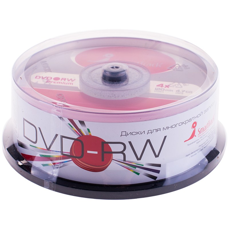 картинка Диски CD-RW SmartTrack, 25 шт, 4x, 4.7Gb, бокс, ST000324 от магазина Альфанит в Кунгуре