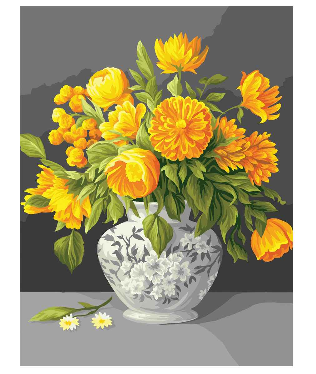 картинка Картина по номерам, 40*50 см, на подрамнике, "Желтые цветы", Три совы, КХ4050_53906 от магазина Альфанит в Кунгуре