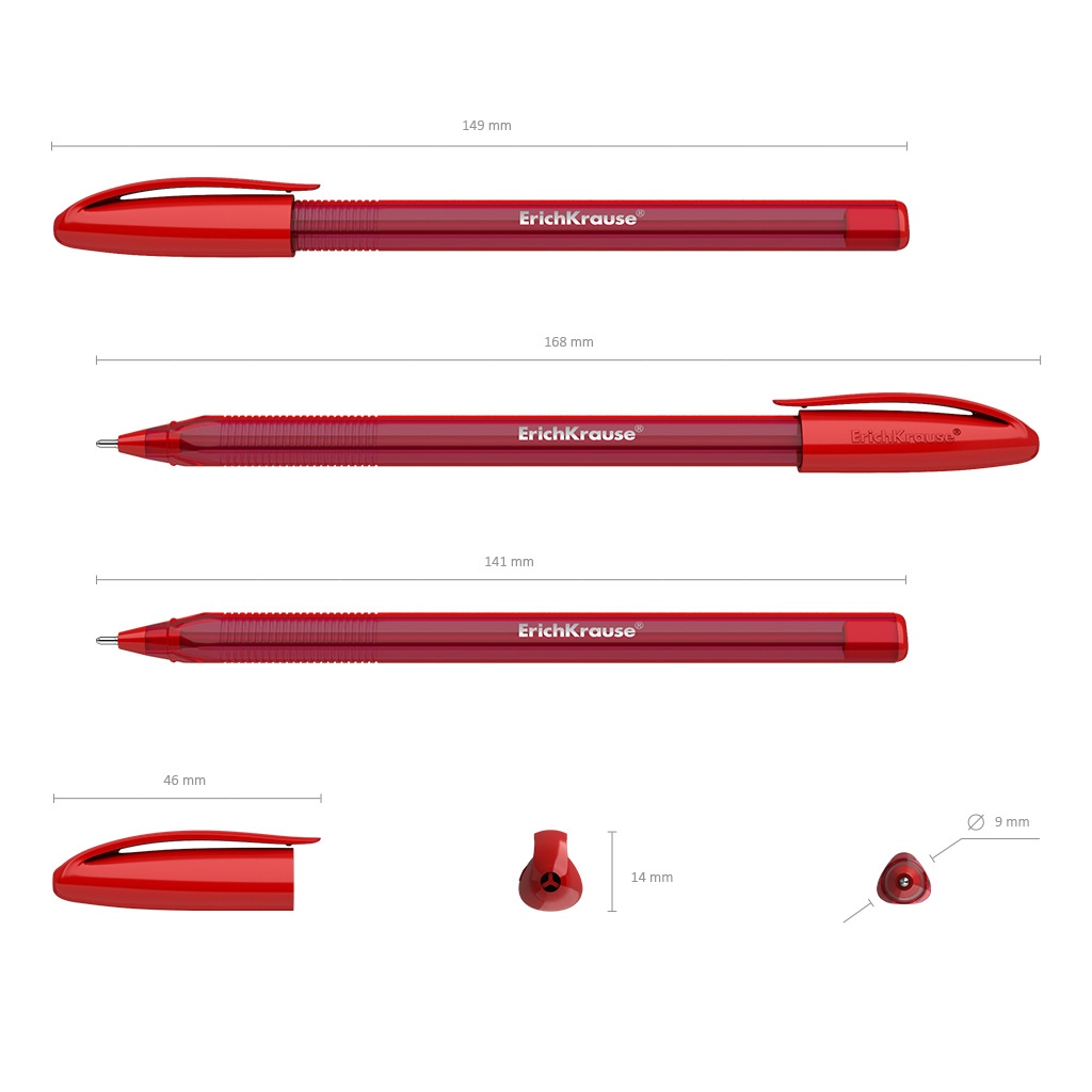 картинка Ручка шариковая, 1,0 мм, красная, "U-108 Original Stick Ultra Glide Technology", Erich Krause, 47597 от магазина Альфанит в Кунгуре