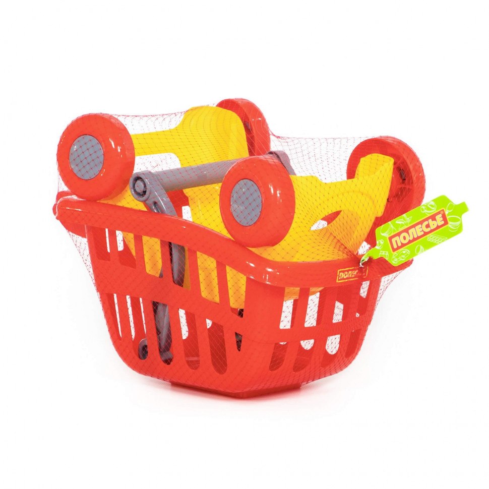 картинка Тележка для супермаркета детская, пластик, ассорти, "Мини", Полесье, 71279 от магазина Альфанит в Кунгуре