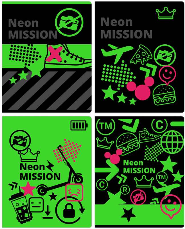 картинка Тетрадь 48 л, А5, линия, "Neon Mission", BG, Т5ск48 11078 от магазина Альфанит в Кунгуре