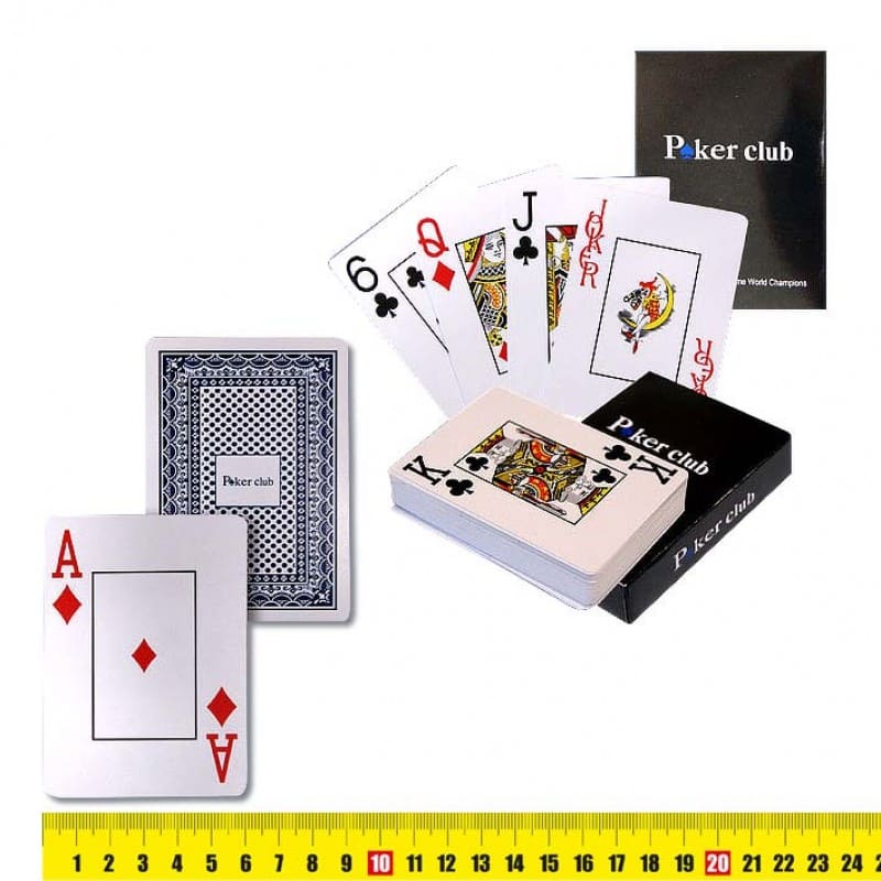 картинка Игральные карты, 54 карт, пластик, "Poker Club", 2958 от магазина Альфанит в Кунгуре