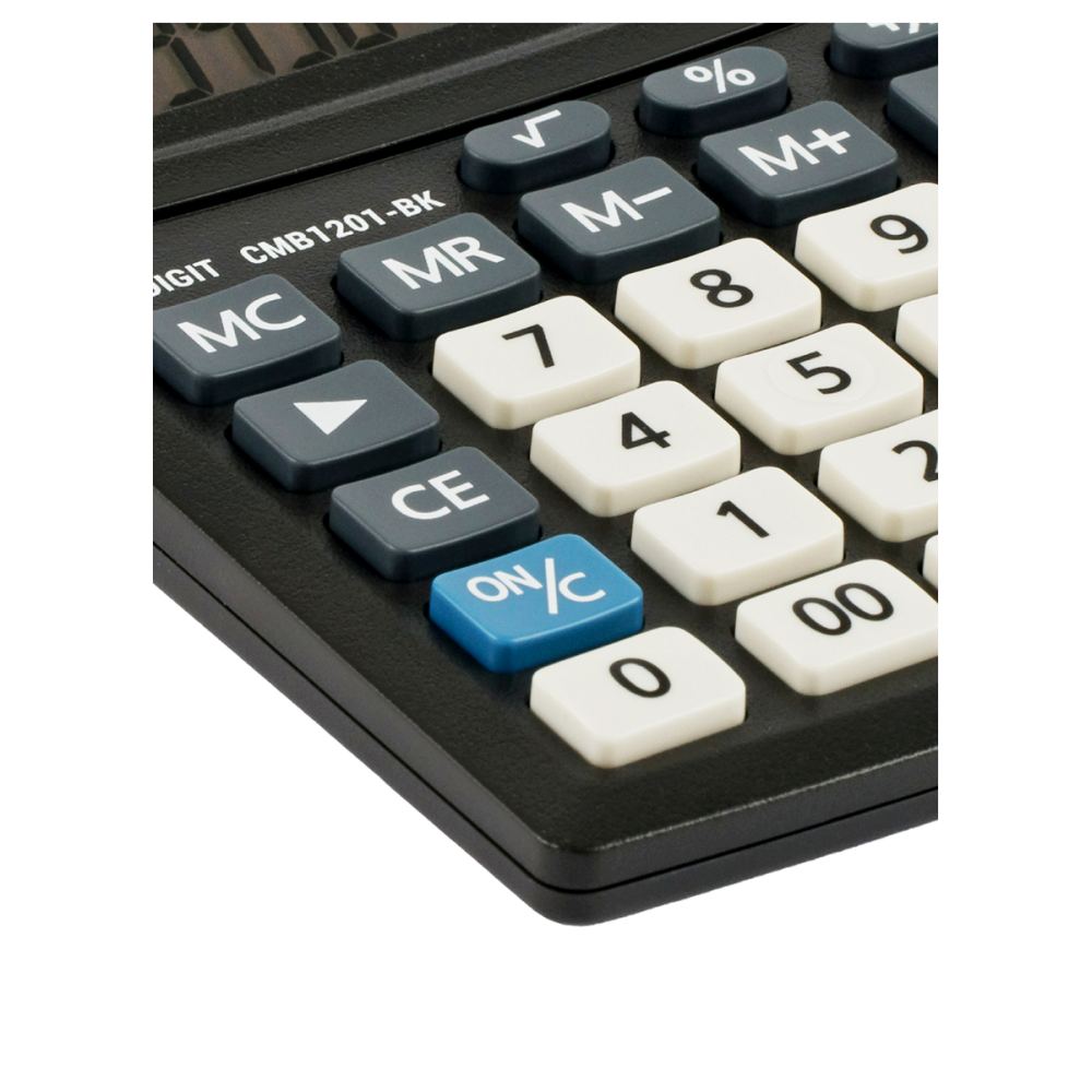 картинка Калькулятор настольный, 12 разрядов, 10,2*13,7*3,1 см, двойное питание, черный, "Business Line", Eleven, CDB1401-BK от магазина Альфанит в Кунгуре