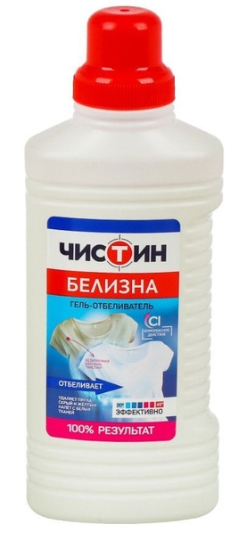 картинка Белизна, 950 мл, гель, бутыль, Чистин, 601952 от магазина Альфанит в Кунгуре