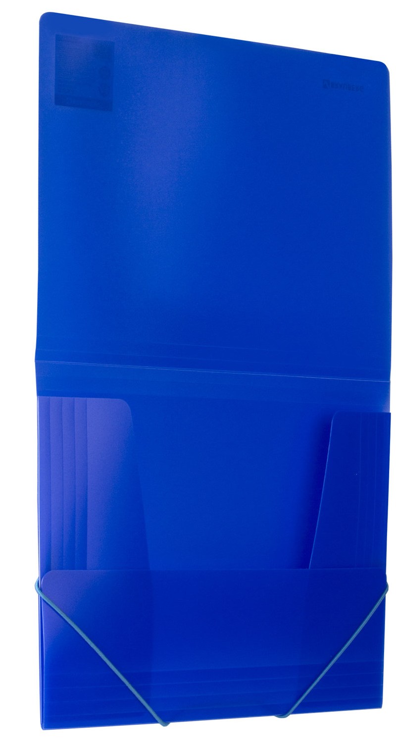 картинка Папка на резинке, А4, 500 мкм, до 300 л, пластик, синий неон, "Neon", BRAUBERG, 227463 от магазина Альфанит в Кунгуре