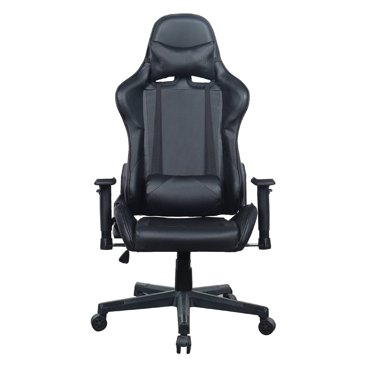 картинка Кресло компьютерное BRABIX "GT Carbon GM-115", до 140 кг, экокожа, черный, две подушки, 531932 от магазина Альфанит в Кунгуре