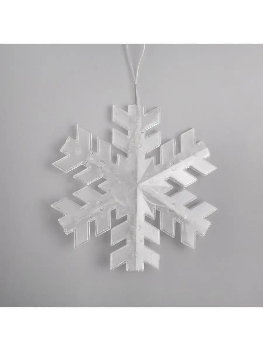 картинка Гирлянда нить, 2 м, теплый белый, 36LED, "Снежинка матовая", 5148897 от магазина Альфанит в Кунгуре