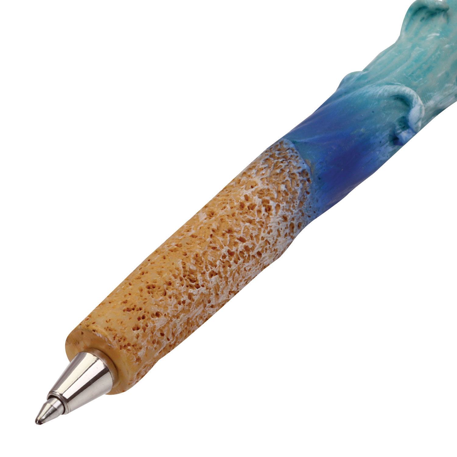 картинка Ручка фигурная шариковая, 0,5 мм, синяя, ассорти, "Морские жители", BRAUBERG, 142754 от магазина Альфанит в Кунгуре