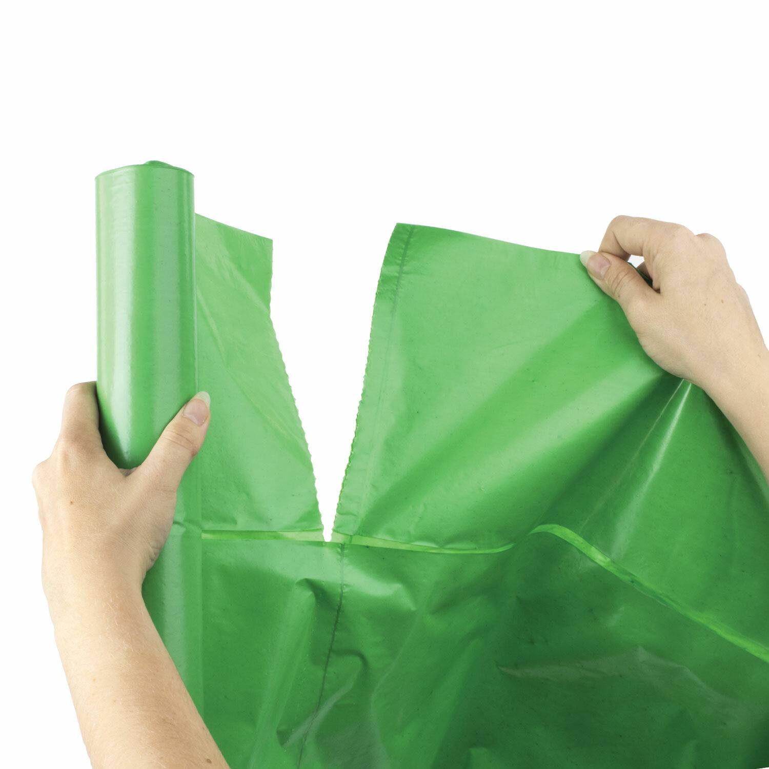 картинка Мешки для мусора, 120 л, 10 шт, 70*108 см, 38 мкм, зеленые, в рулоне, LAIMA, 606708, 3873 от магазина Альфанит в Кунгуре