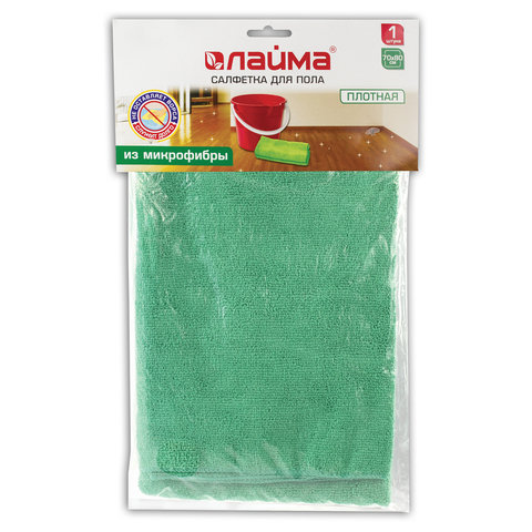 картинка Тряпка для пола, 70*80, микрофибра, зеленый, LAIMA, 603931 от магазина Альфанит в Кунгуре