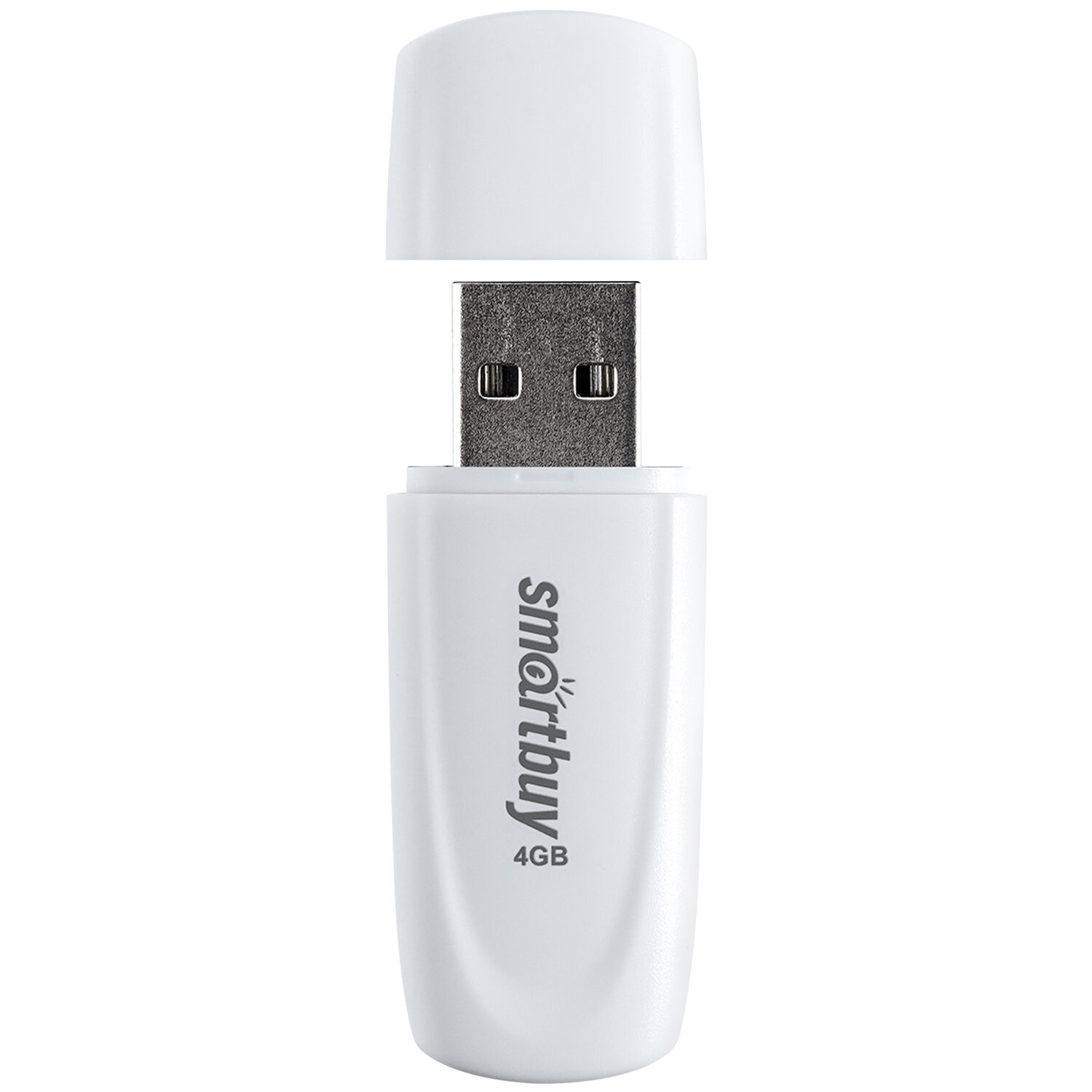картинка Флеш-диск SmartBuy 4 GB USB 2.0, Scout, белый, SB004GB2SCW от магазина Альфанит в Кунгуре