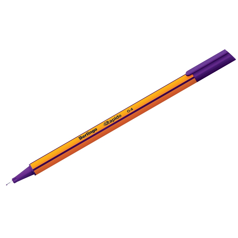 картинка Ручка капиллярная, 0,4 мм, фиолетовая, "Rapido", Berlingo, СК_40105 от магазина Альфанит в Кунгуре