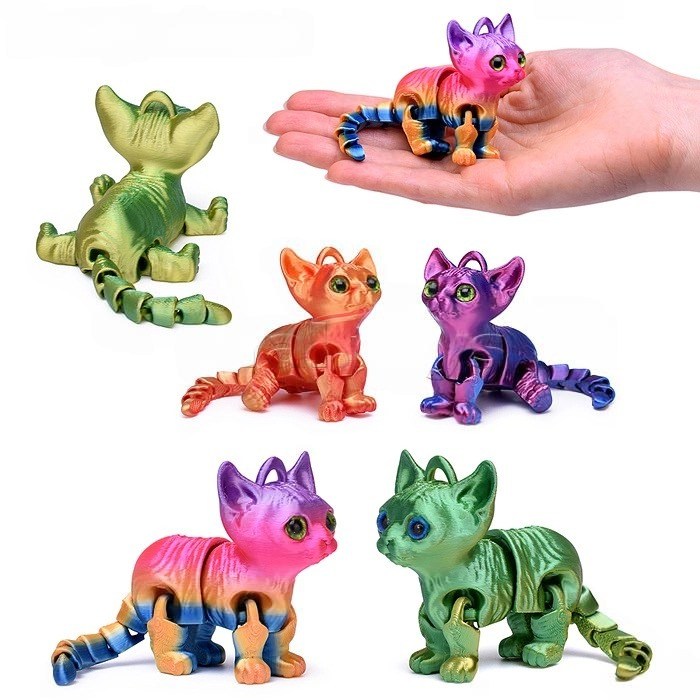 картинка Игрушка, 15 см, пластик, ассорти, "Кошка", 00-6864 от магазина Альфанит в Кунгуре