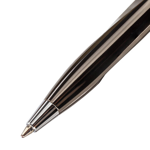 картинка Ручка подарочная шариковая, 0,7 мм, синяя, корп. серый/хром, "VITRUM", GALANT, 143504 от магазина Альфанит в Кунгуре