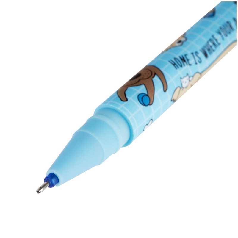 картинка Ручка гелевая стираемая, 0,5 мм, синяя, корп. ассорти, софт-тач, "Best friend", MESHU, MS_54155 от магазина Альфанит в Кунгуре