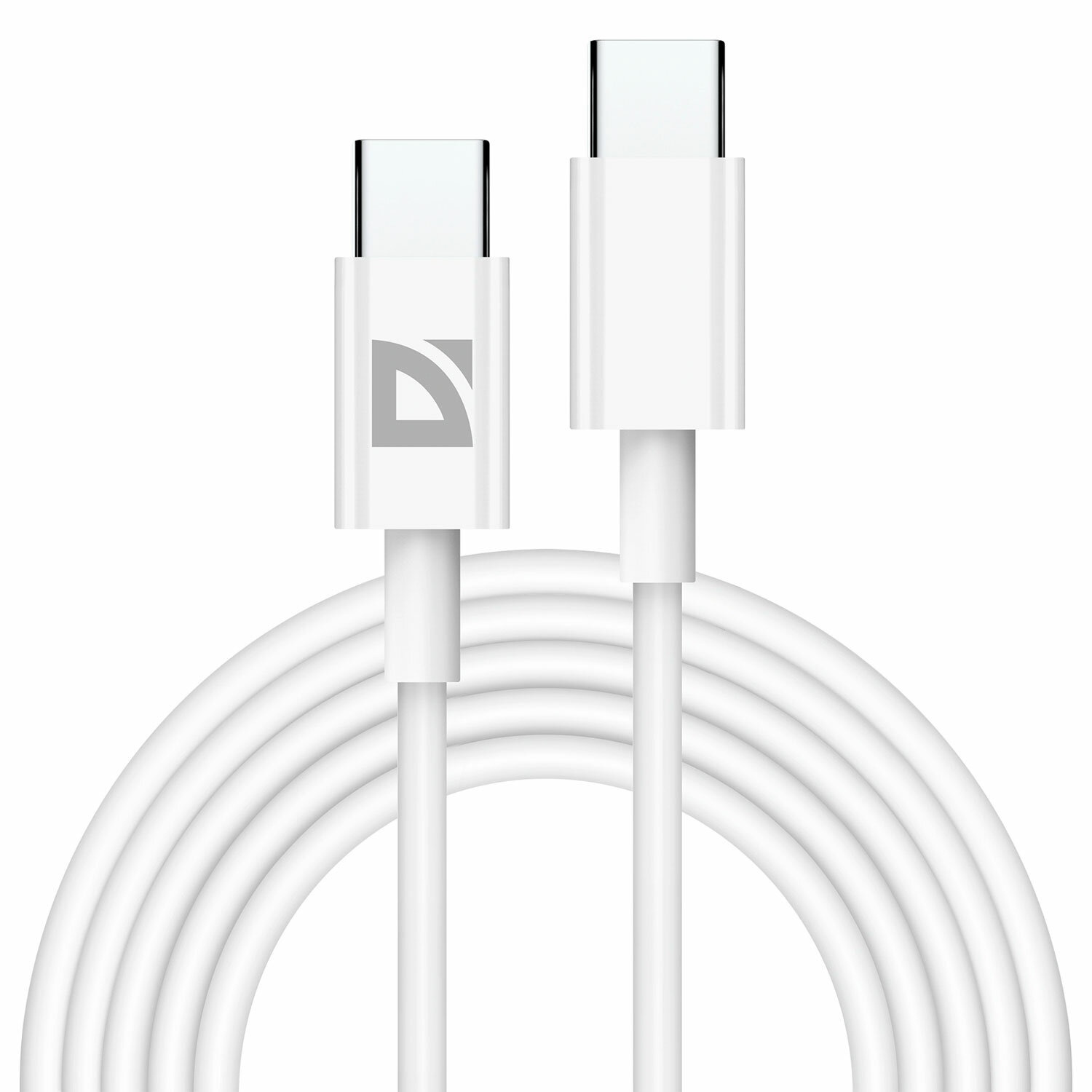 картинка Кабель удлинитель Defender F182 USB Type C — USB Type C, 2,0 м, белый, 514029 от магазина Альфанит в Кунгуре