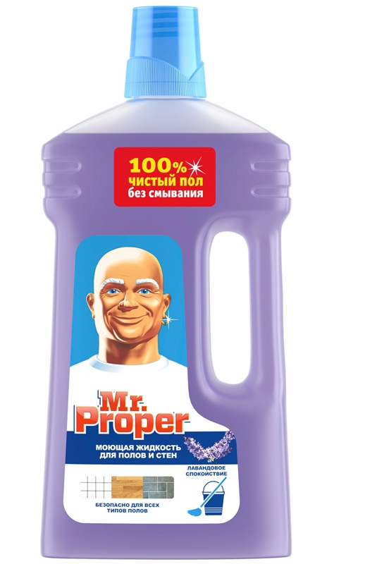 картинка Средство для мытья пола, 1 л, бутыль, "Лавандовое спокойствие", Mr.Proper от магазина Альфанит в Кунгуре