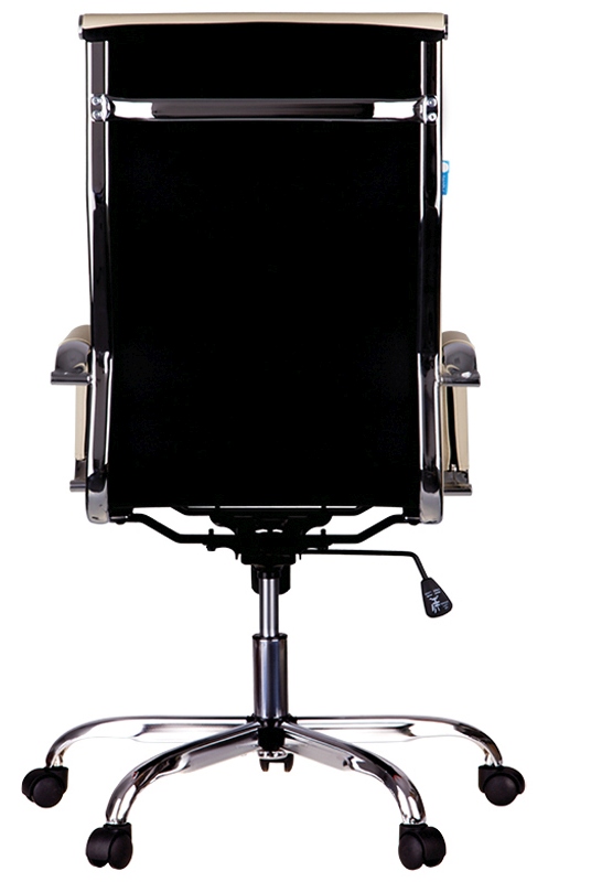 картинка Кресло руководителя Helmi "HL-E17 Slim", кожзам, бежевый, 311361 от магазина Альфанит в Кунгуре