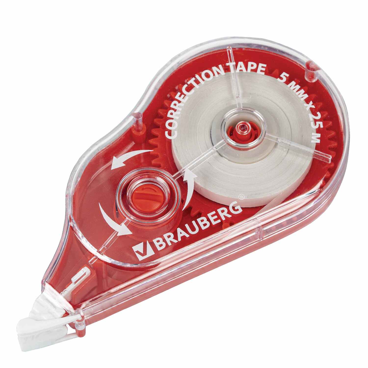 картинка Корректирующая лента, 5мм*25м, красный, "Maxi Plus", BRAUBERG, 272501 от магазина Альфанит в Кунгуре