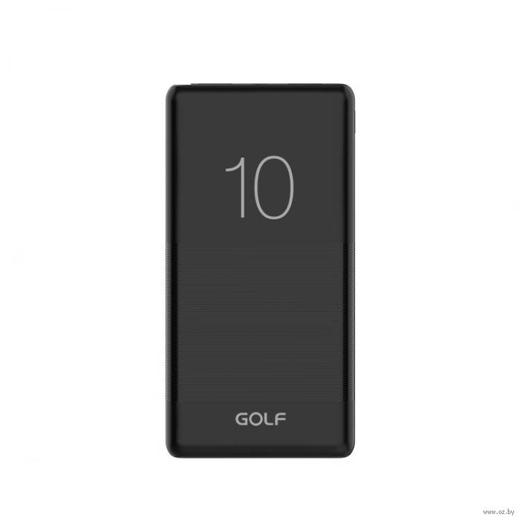 картинка Портативный аккумулятор Golf G80, 10000 мАч, 2*USB, 1*micro-USB, черный от магазина Альфанит в Кунгуре