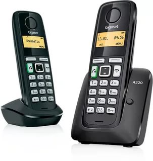 картинка Радиотелефон GIGASET A220 DUO, черный от магазина Альфанит в Кунгуре