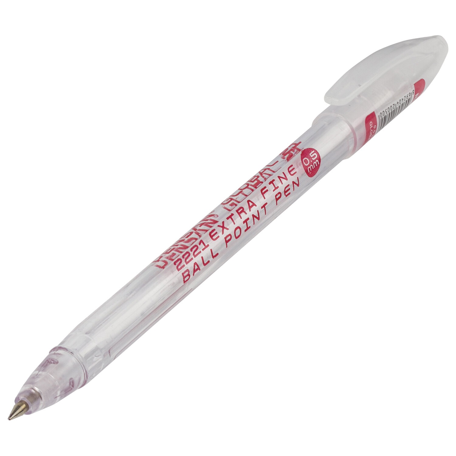 картинка Ручка шариковая масляная, 0,5 мм, красная, корп. белый, "Global-21", PENSAN, 2221 от магазина Альфанит в Кунгуре