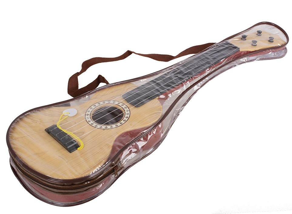 картинка Гитара, 55,5 см, со струнами, в чехле, Tongde, B-83C, 10280261 от магазина Альфанит в Кунгуре