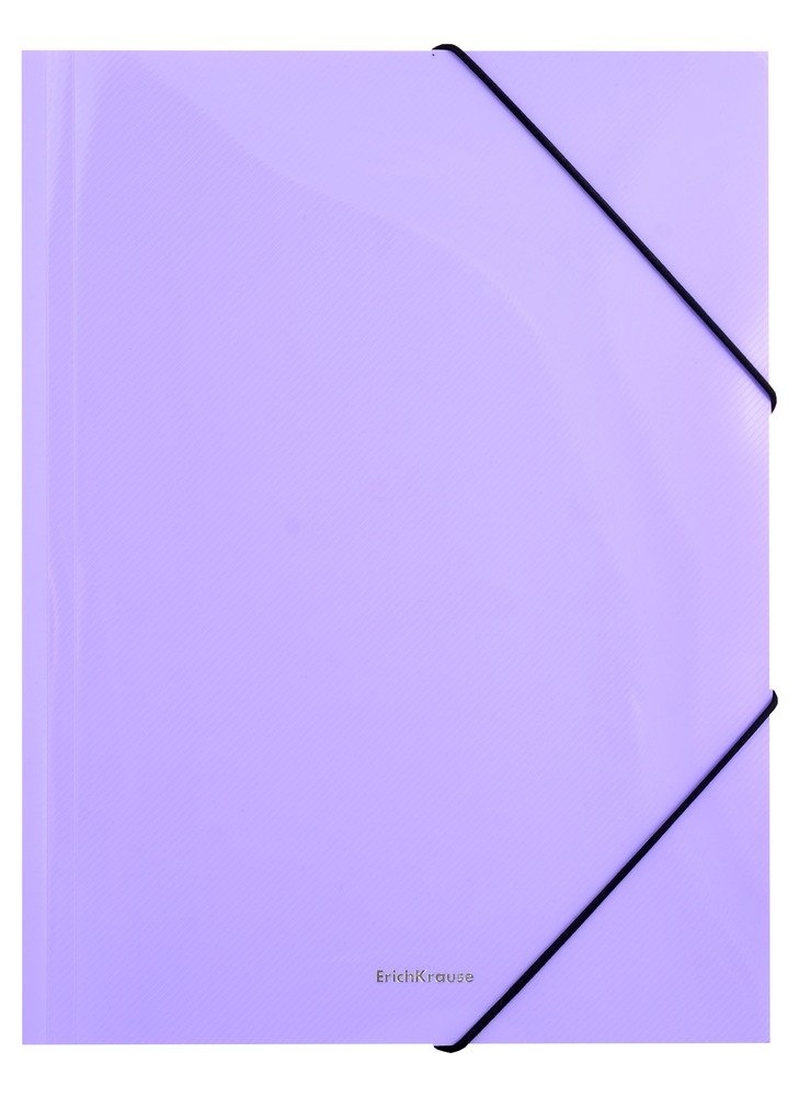 картинка Папка на резинке, А5+, 600 мкм, пластик, фиолетовая пастель, "Matt Pastel", Erich Krause, 50401/02 от магазина Альфанит в Кунгуре