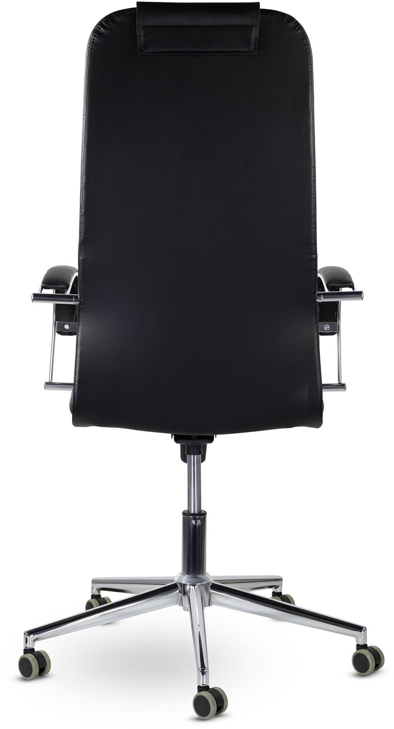 картинка Кресло офисное BRABIX "Pilot EX-610 CH", кожзам, черный, с подлокотниками, 532418 от магазина Альфанит в Кунгуре