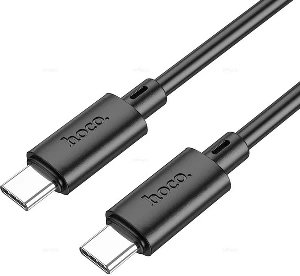 картинка Кабель зарядный Hoco X88 USB Type C — USB Type C, 1,0 м, черный, 0L-00056439 от магазина Альфанит в Кунгуре