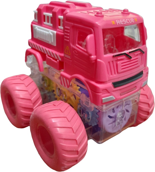 картинка Машина, 9 см, инерция, свет, пластик, розовый, "Спецтехника. Пожарная", RS6803E от магазина Альфанит в Кунгуре