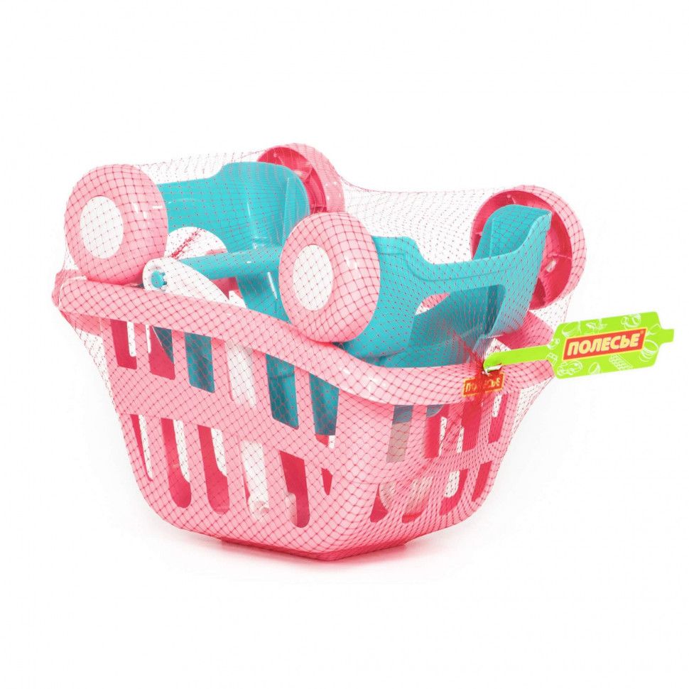 картинка Тележка для супермаркета детская, пластик, ассорти, "Мини", Полесье, 71279 от магазина Альфанит в Кунгуре