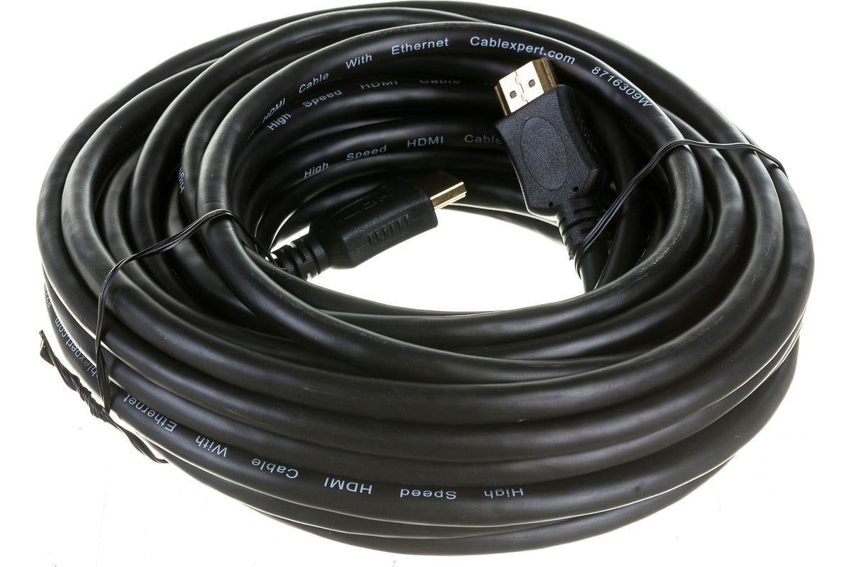 картинка Кабель соединительный аудио-видео Cablexpert Light v2.0 HDMI (M) — HDMI (M), 10,0 м, черный, CC-HDMI4L-10M от магазина Альфанит в Кунгуре