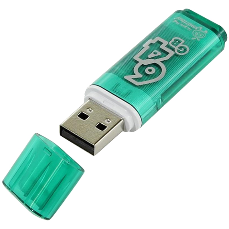 картинка Флеш-диск SmartBuy 64 GB, Glossy, зеленый, SB64GBGS-G от магазина Альфанит в Кунгуре
