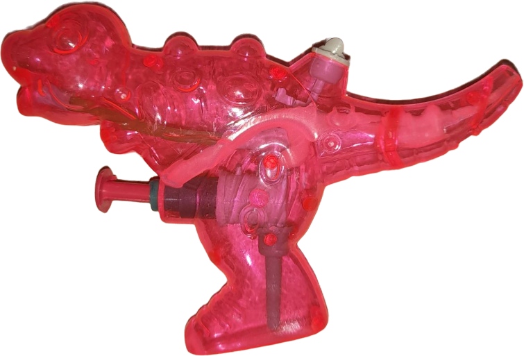картинка Пистолет водный, 12,5*9 см, пластик, ассорти, в пакете, "Динозавр", 2020-5 от магазина Альфанит в Кунгуре