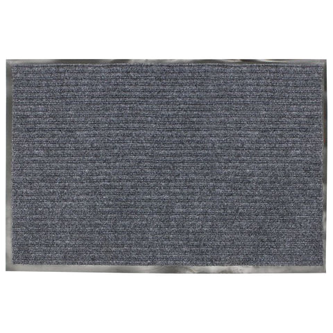 картинка Коврик, 60*90 см, влаговпитывающий ребристый, серый, Vortex, 22087 от магазина Альфанит в Кунгуре